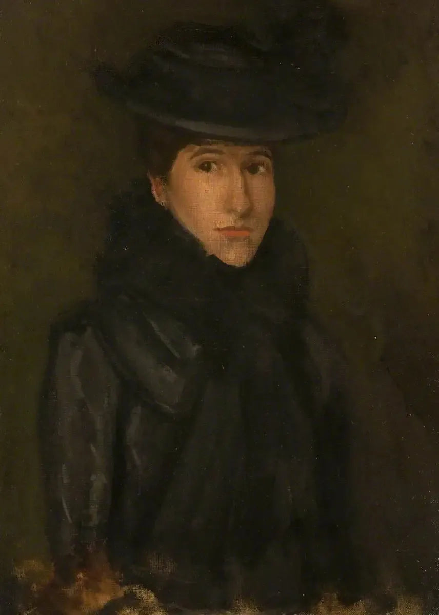 Il Cappello Nero - Mademoiselle Rosalind Birnie Philip; 1900-1902 - James Abbott McNeill Whistler