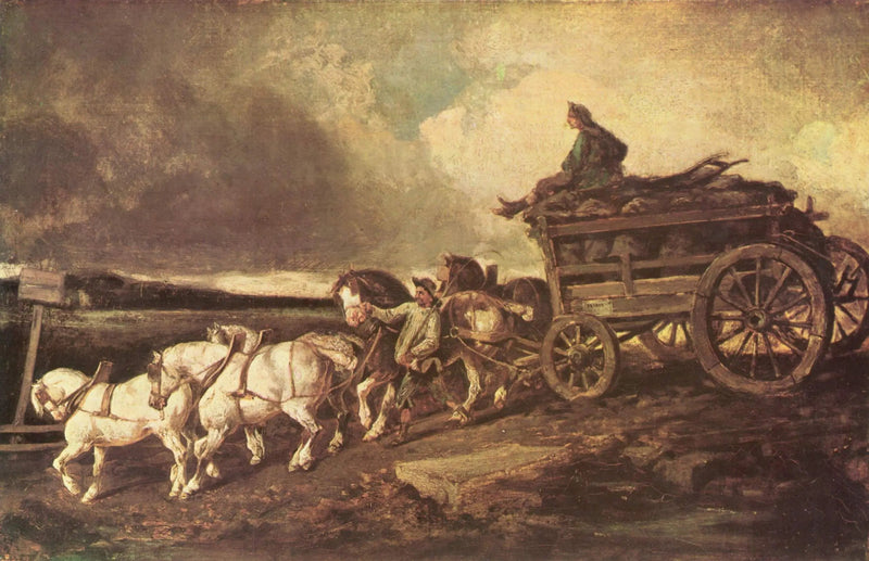Il carrello di carbone - Théodore Géricault