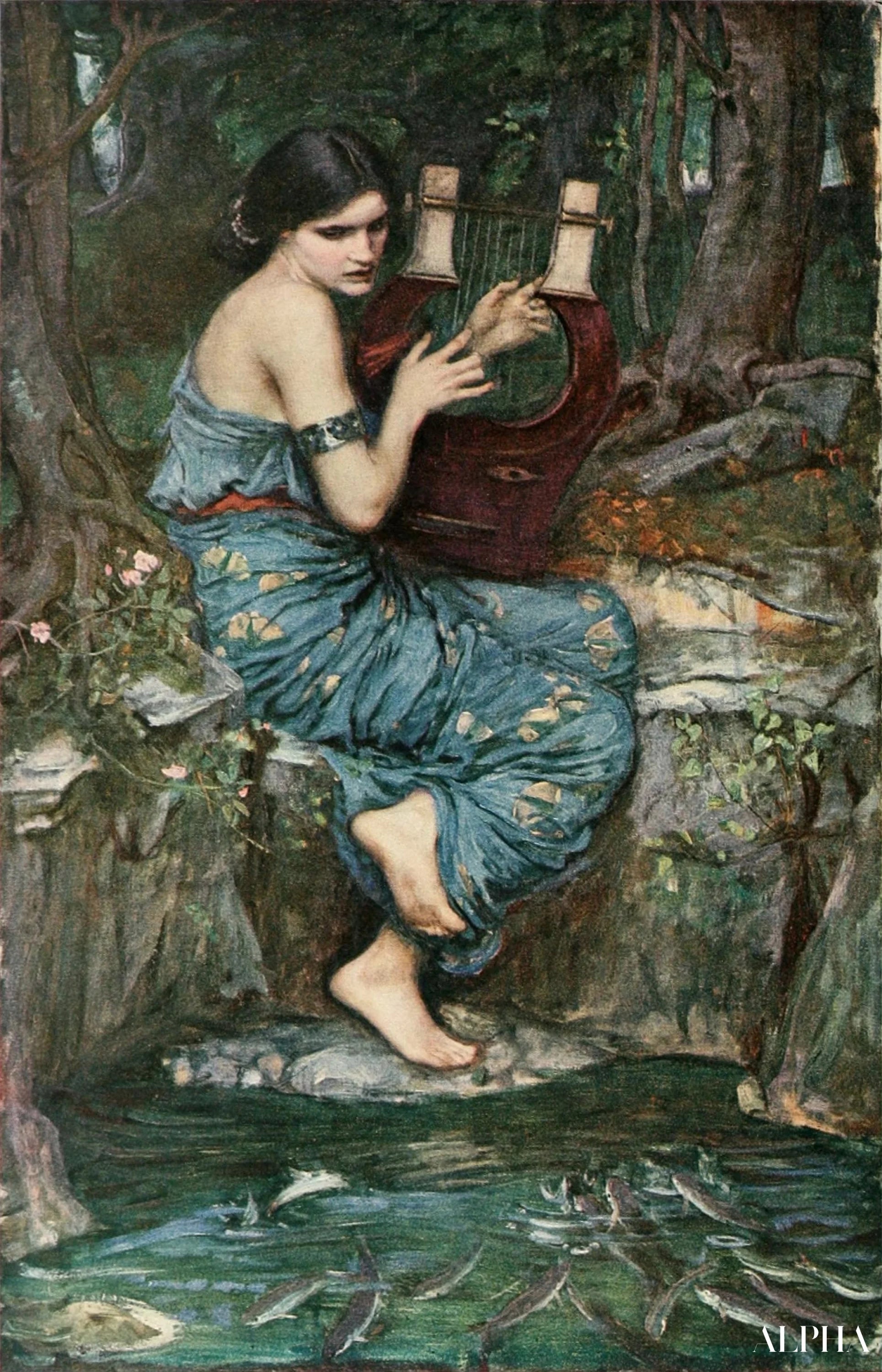 Il Incantatore - John William Waterhouse Riproduzioni di dipinti a olio