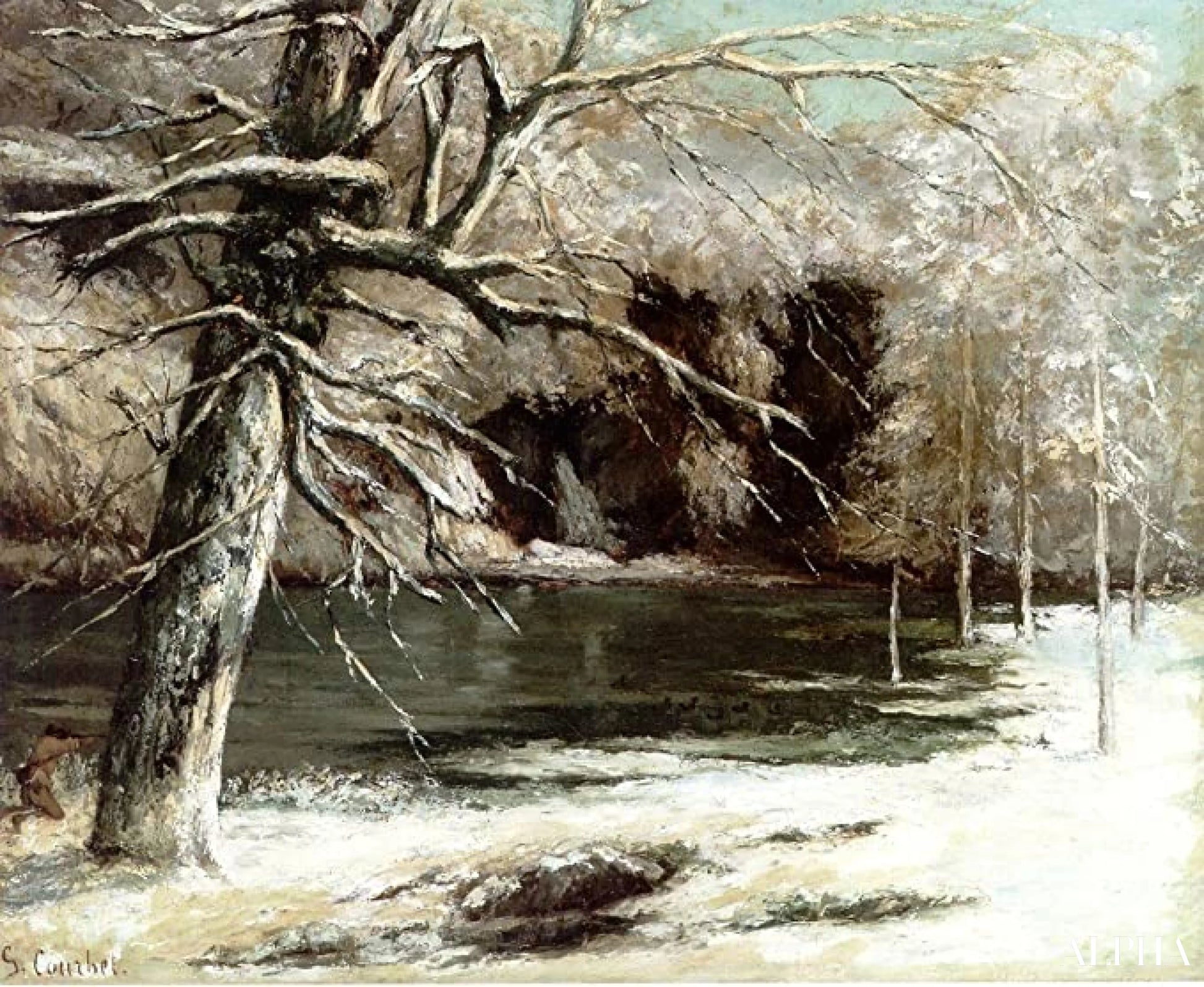 Le Chasseur dEau - Gustave Courbet - Riproduzioni di quadri e dipinti di alta qualità