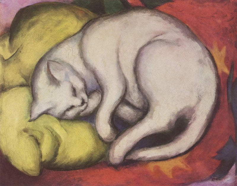 Il gatto bianco - Franz Marc