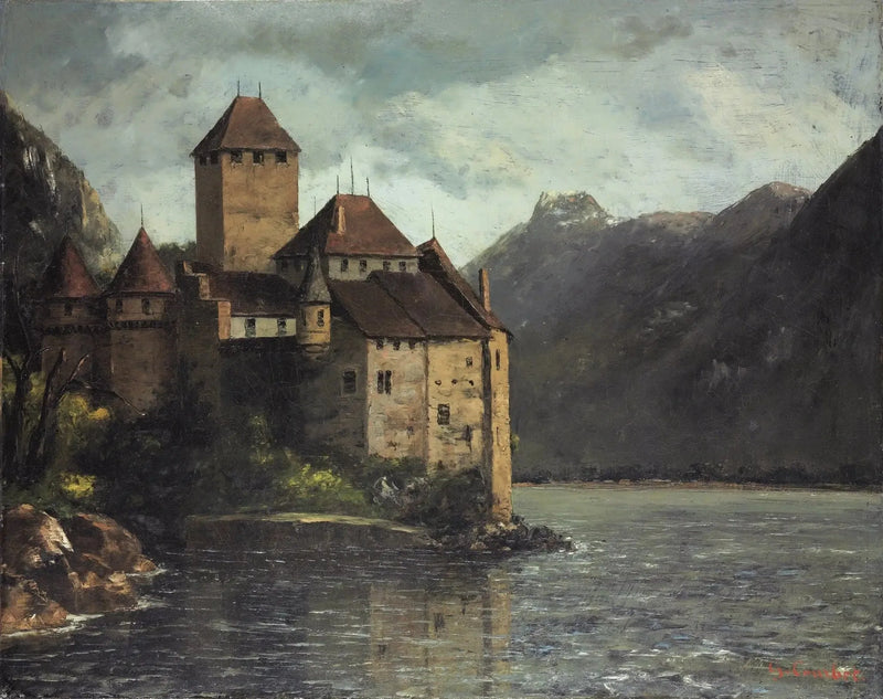 Il Castello di Chillon - Gustave Courbet