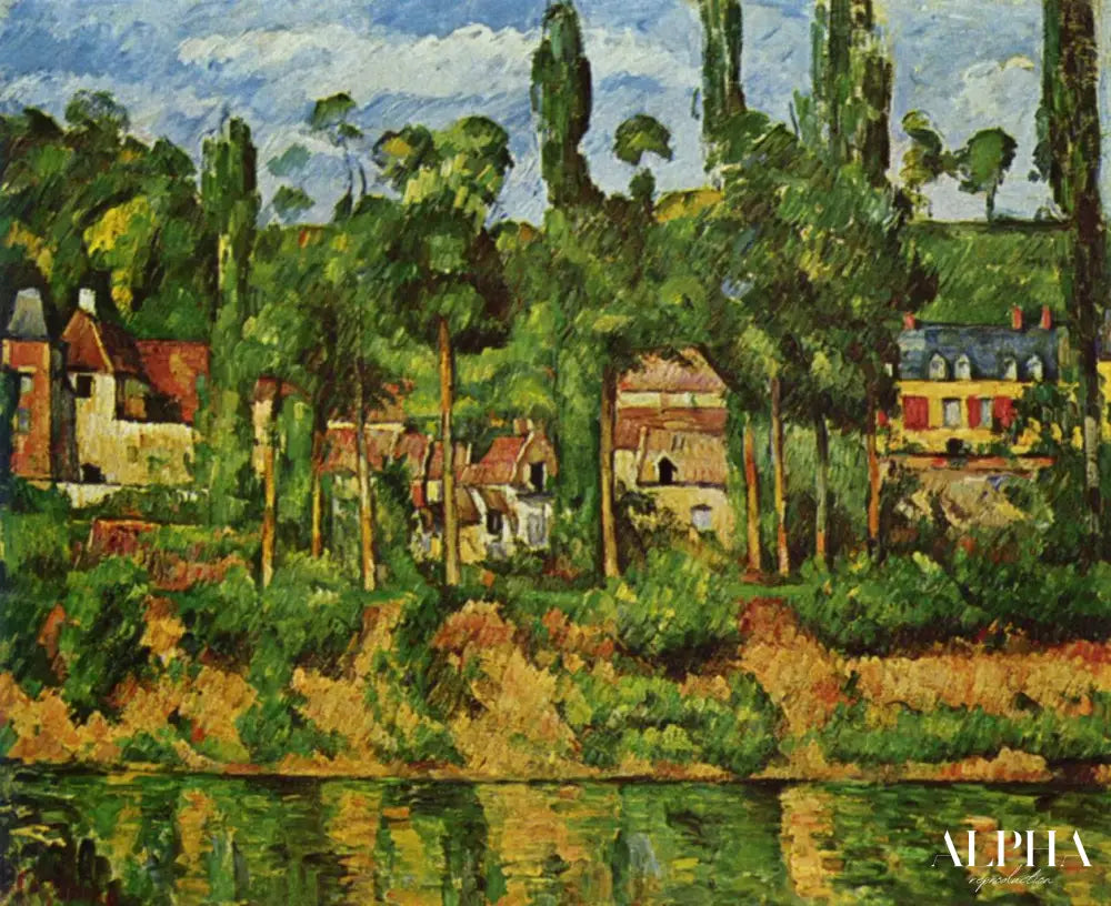 Le Château de Médan - Paul Cézanne - Reproductions de tableaux et peintures haut de gamme