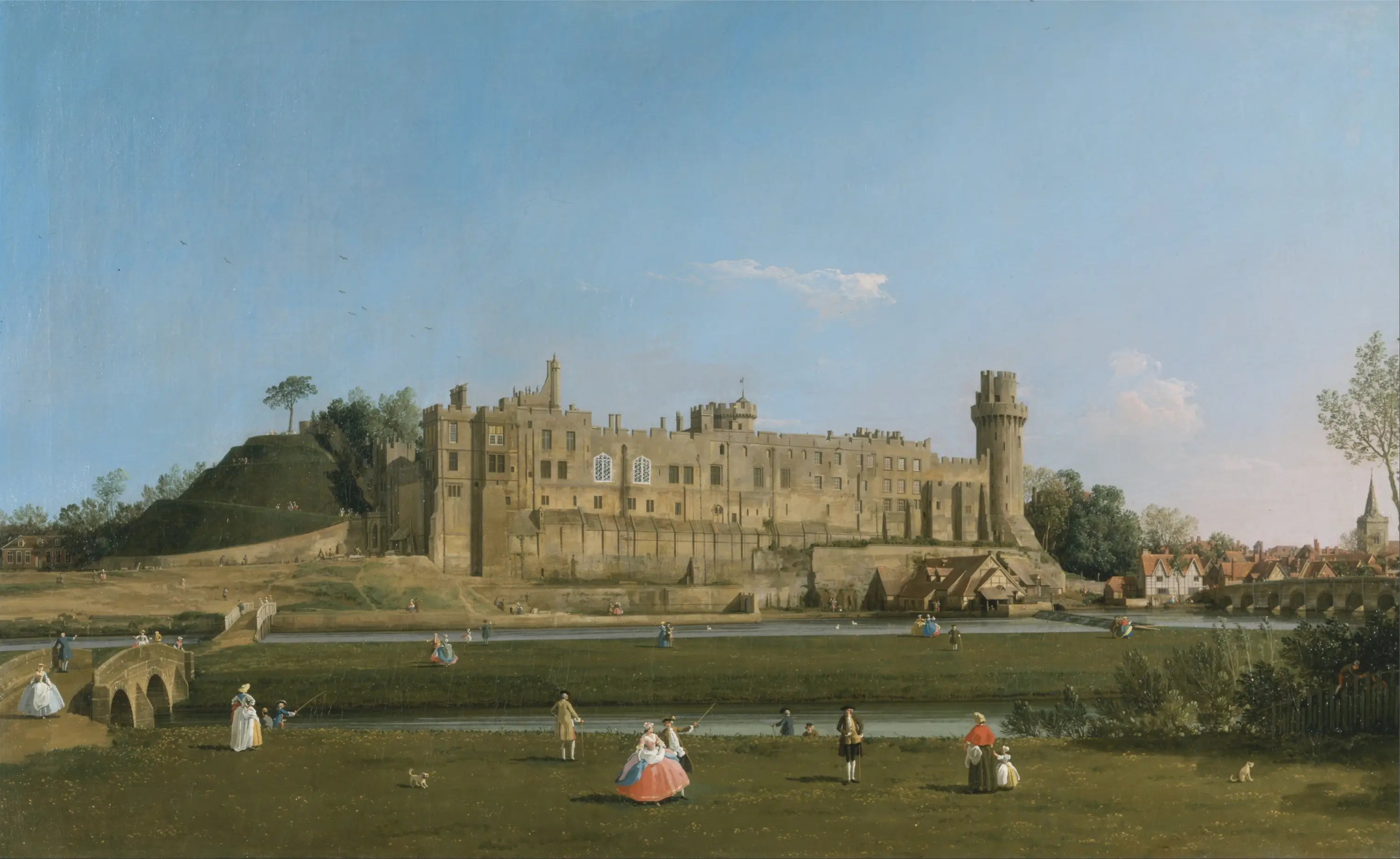 Le Château de Warwick - Canaletto - Alpha Reproduction