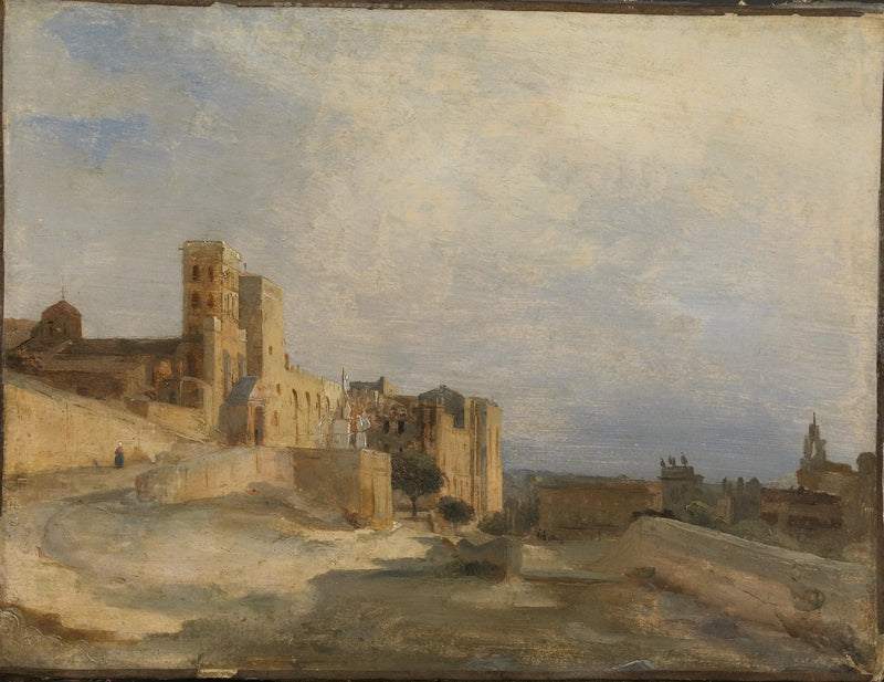 Il castello dei papi - Jean-Baptiste Camille Corot