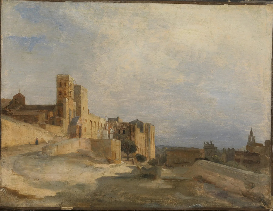 Il castello dei papi - Jean-Baptiste Camille Corot
