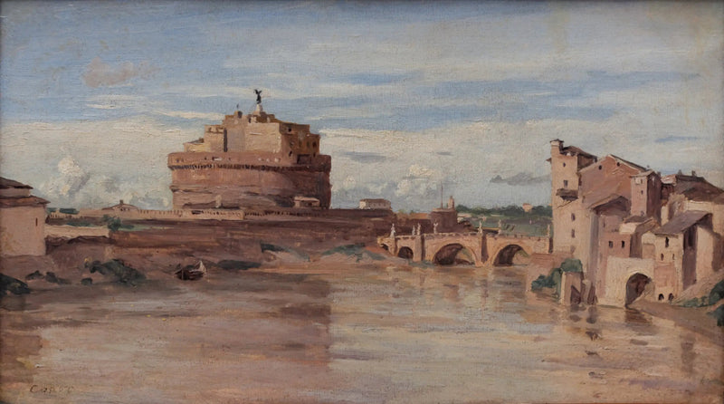 Il Castello Saint-Ange e il Tevere, Roma - Jean-Baptiste Camille Corot