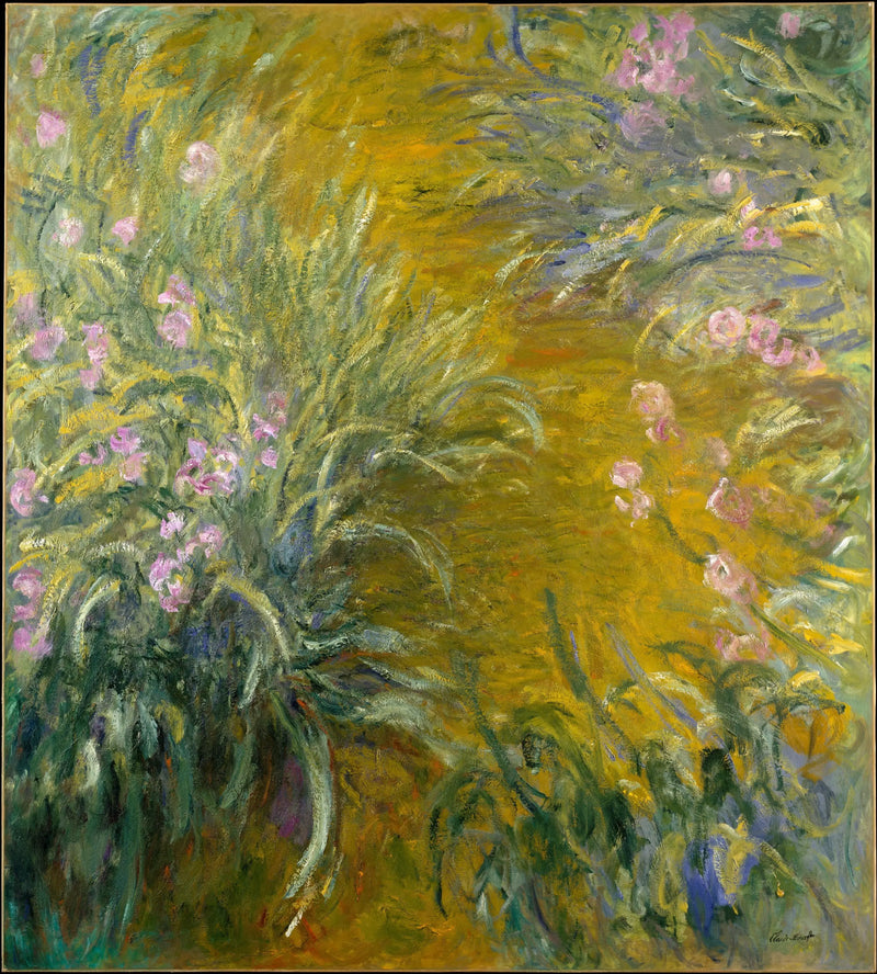 Il sentiero tra gli iris - Claude Monet