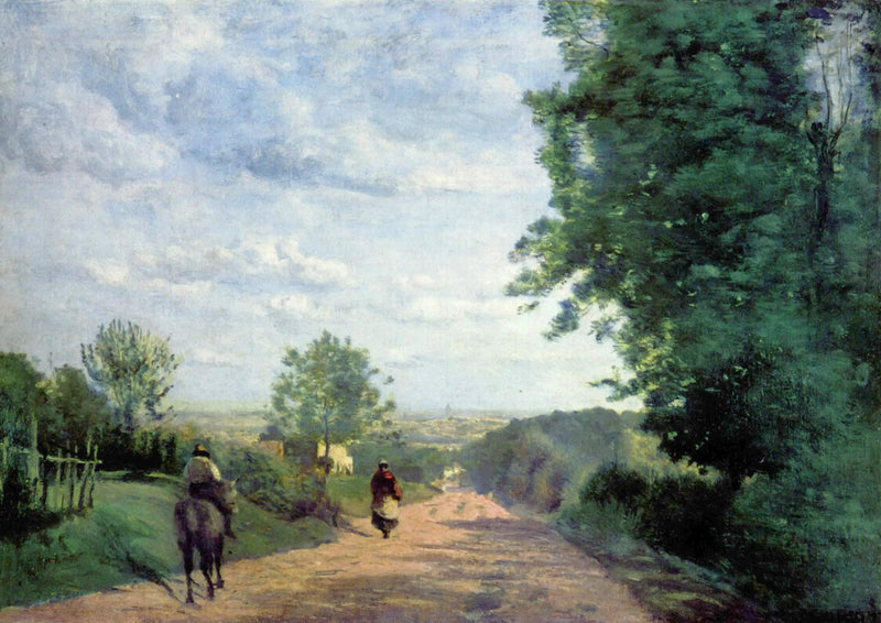 Il Cammino di Sèvres. Vista di Parigi - Jean-Baptiste Camille Corot