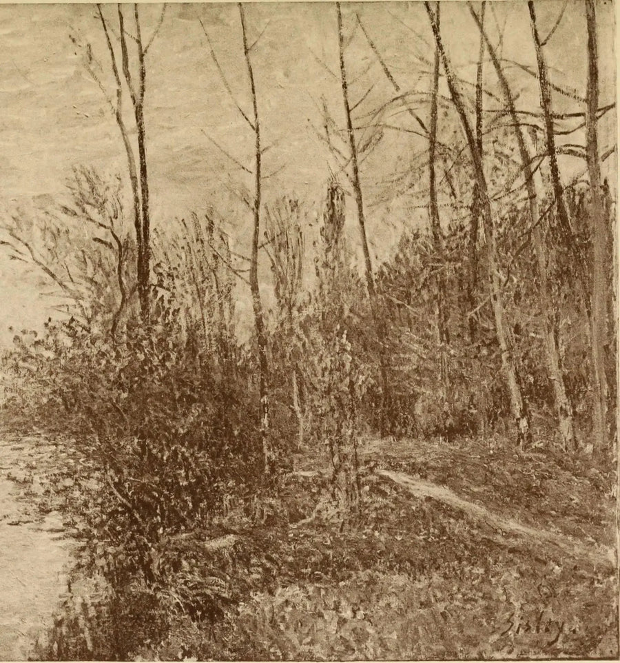 Il Sentiero dei Piccoli Prati a By. Tempo di tempesta - Alfred Sisley