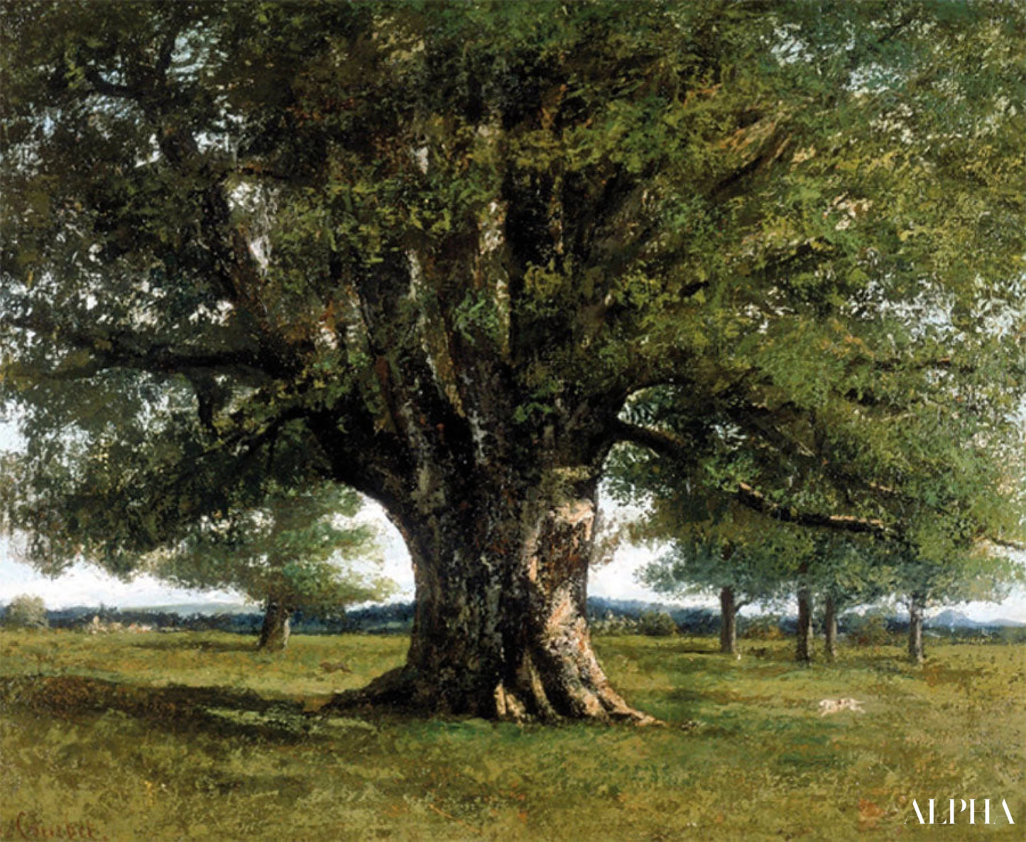 Il Quercia di Flagey - Gustave Courbet - Riproduzioni di quadri e dipinti di alta gamma
