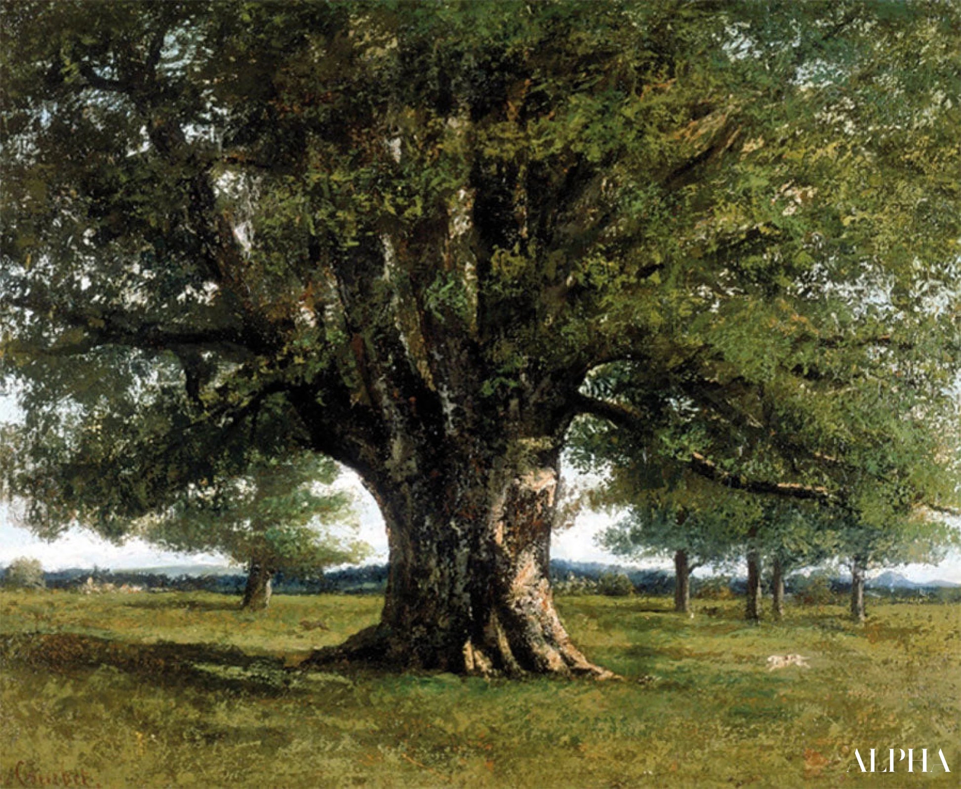 Il Quercia di Flagey - Gustave Courbet - Riproduzioni di quadri e dipinti di alta gamma