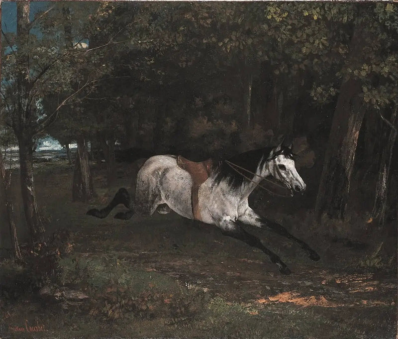 Il cavallo rubato - Gustave Courbet