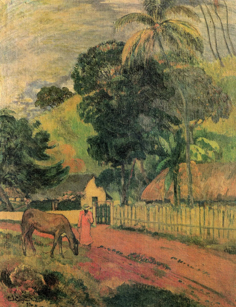 Il cavallo sul sentiero - Paul Gauguin