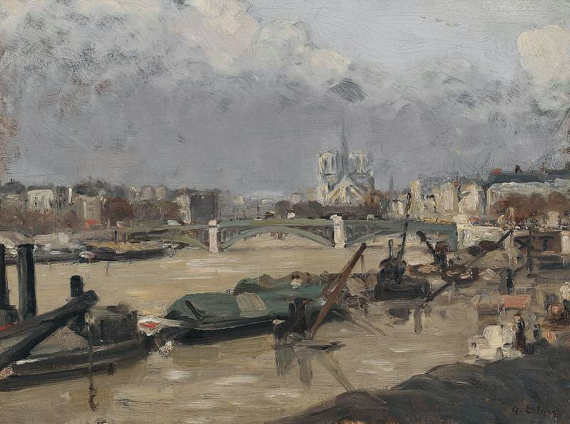 Le Chevet de Notre-Dame - Albert Lebourg image 1 reproduction réalisée par Alpha Reproduction