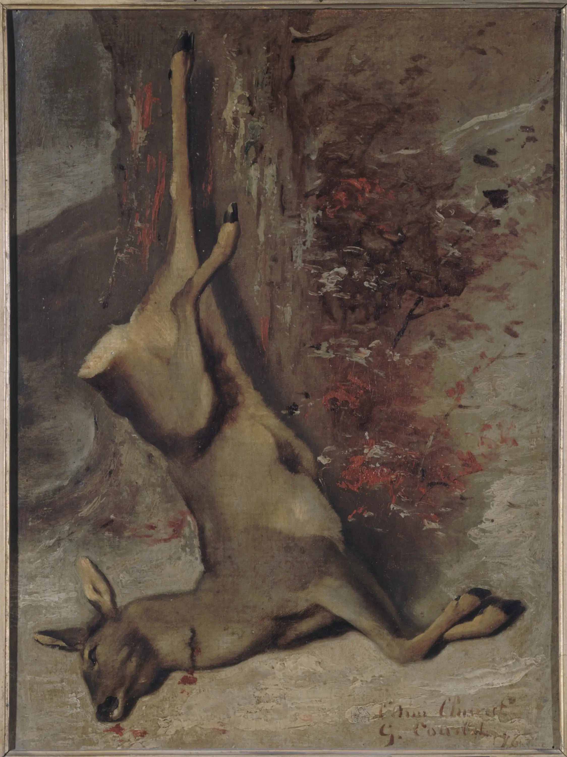 Le chevreuil - Gustave Courbet image 1 copie peinte à la main à l’huile