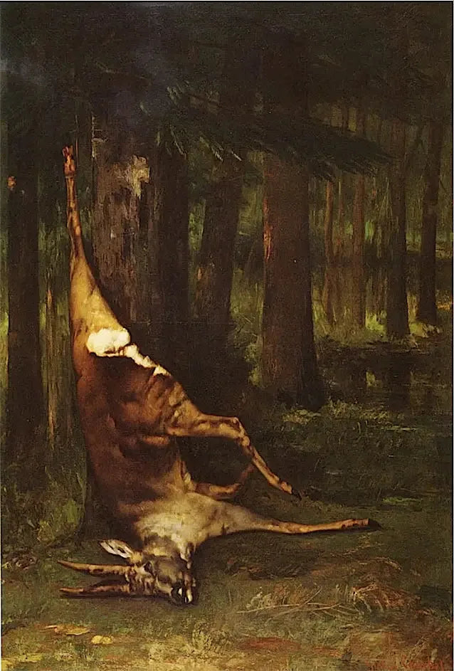 Il capriolo appeso - Gustave Courbet