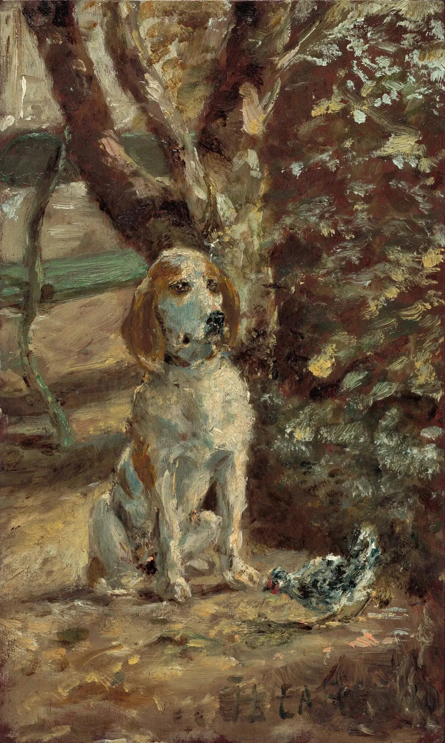 Il cane dell'artista Flèche - Henri de Toulouse-Lautrec