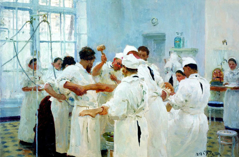 Il chirurgo E. V. Pavlov in sala operatoria - Ilya Repin