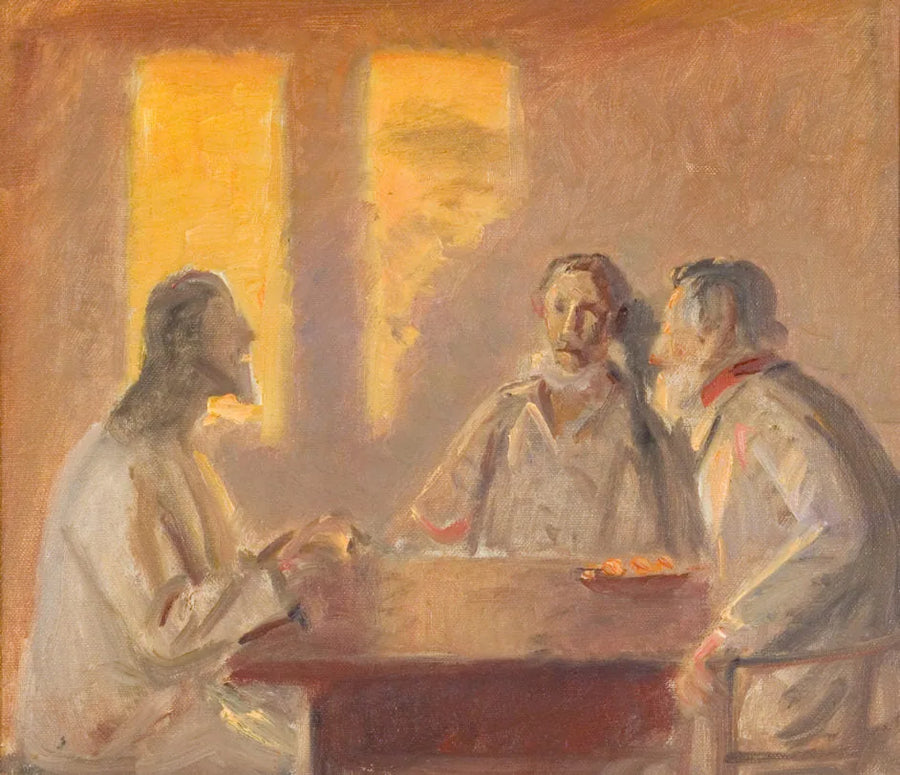 Cristo in Emmaus - Michael Peter Ancher