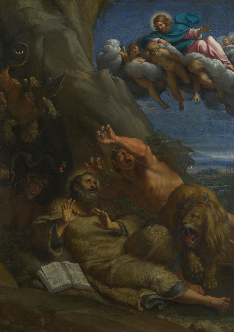 Il Cristo apparendo a san Antonio abate - Annibale Carracci