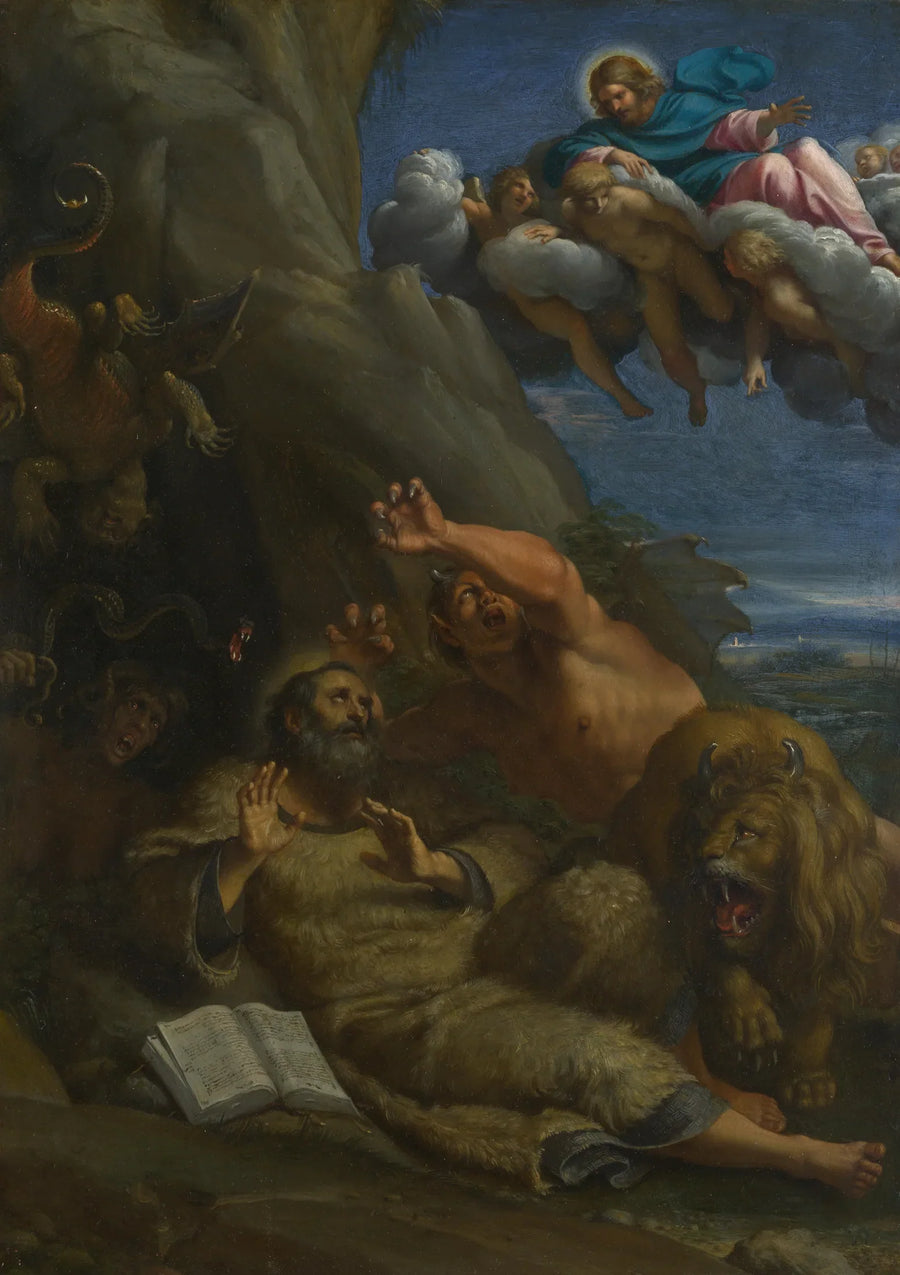 Il Cristo apparendo a san Antonio abate - Annibale Carracci