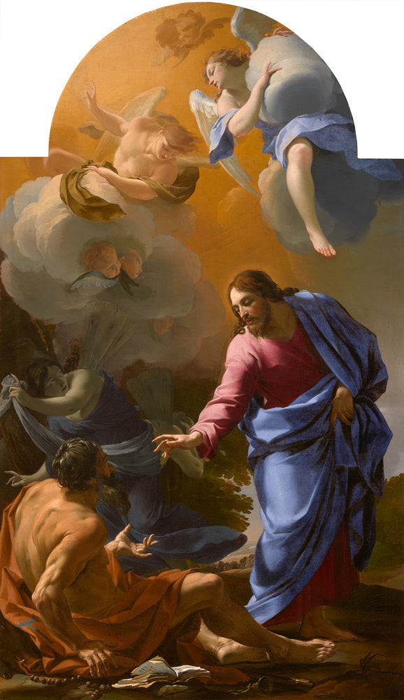 Il Cristo che appare a san Antonio Abate - Simon Vouet