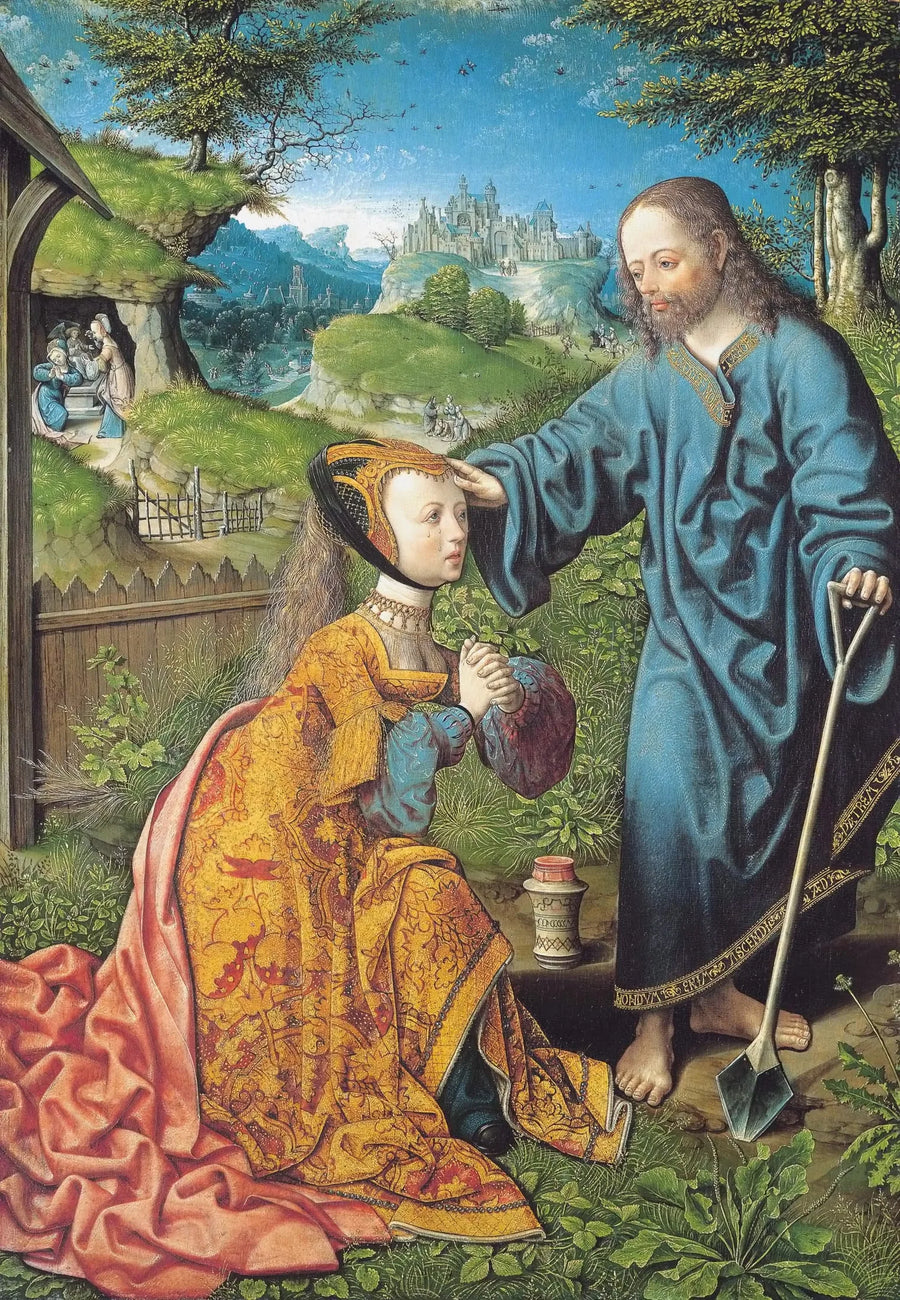 Il Cristo che appare come giardiniere a Maria Maddalena - Jacob Cornelisz van Oostsanen