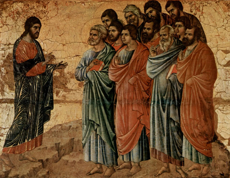 Il Cristo appare ai discepoli sulla montagna della Galilea - Duccio di Buoninsegna