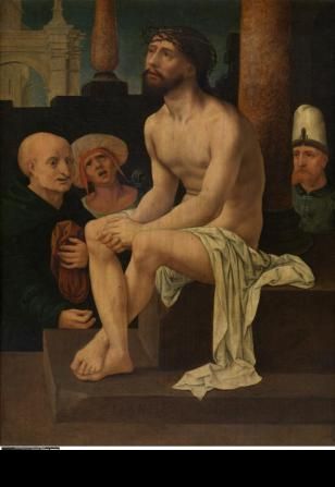 Il Cristo seduto sulla pietra fredda - Jan Gossaert