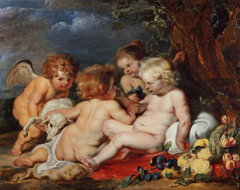 Le Christ avec le jeune saint Jean et les anges - Frans Snyders