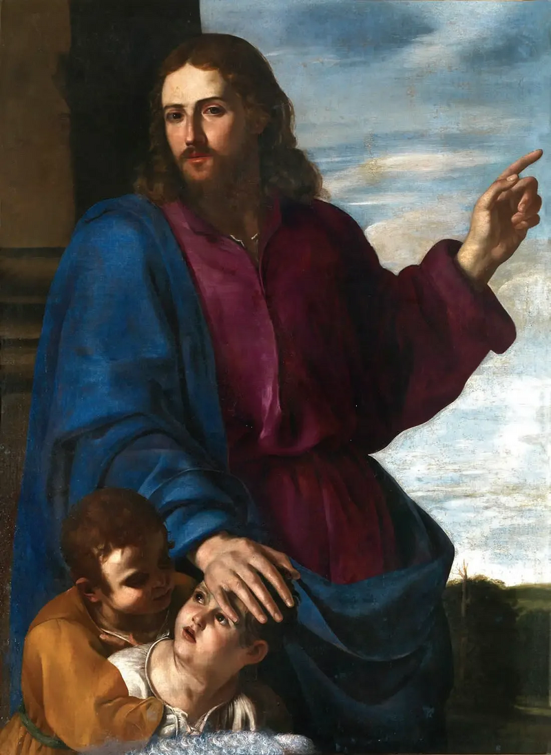 Il Cristo benedicente i bambini - Artemisia Gentileschi