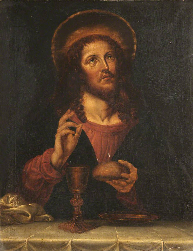Il Cristo benedicente i sacramenti - Carlo Dolci