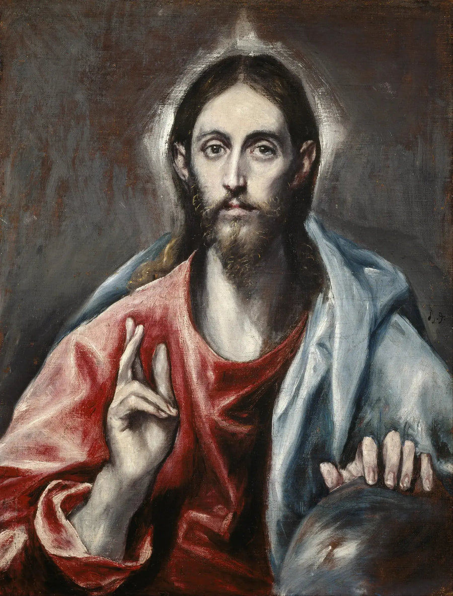 Il Cristo benedicente, il Salvatore del mondo - El Greco