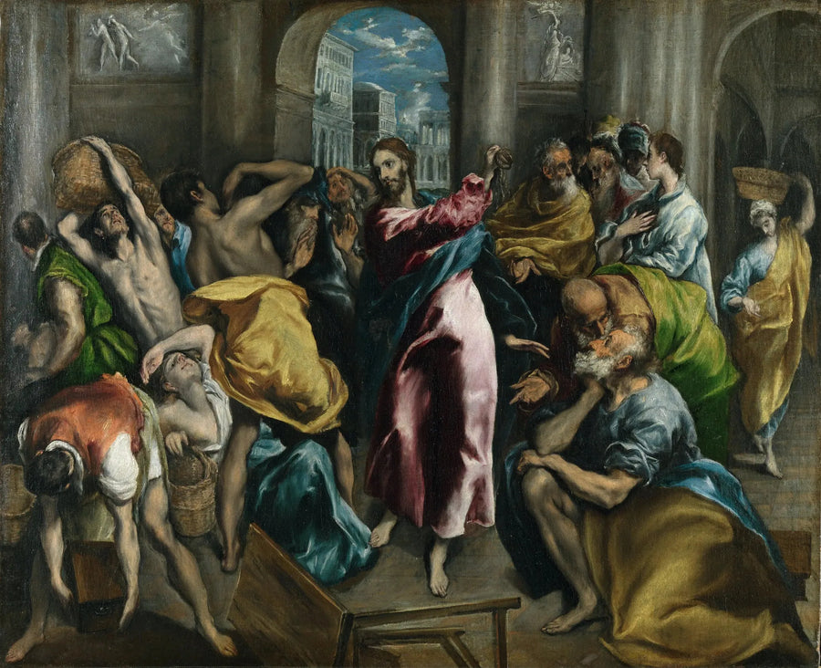 Il Cristo che scaccia i mercanti dal Tempio - El Greco