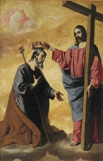 Il Cristo incoronando san Giuseppe - Francisco de Zurbarán