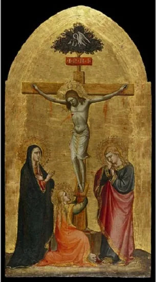 Il Cristo crocifisso, con la Vergine Maria, Maria Maddalena e san Giovanni - Spinello Aretino