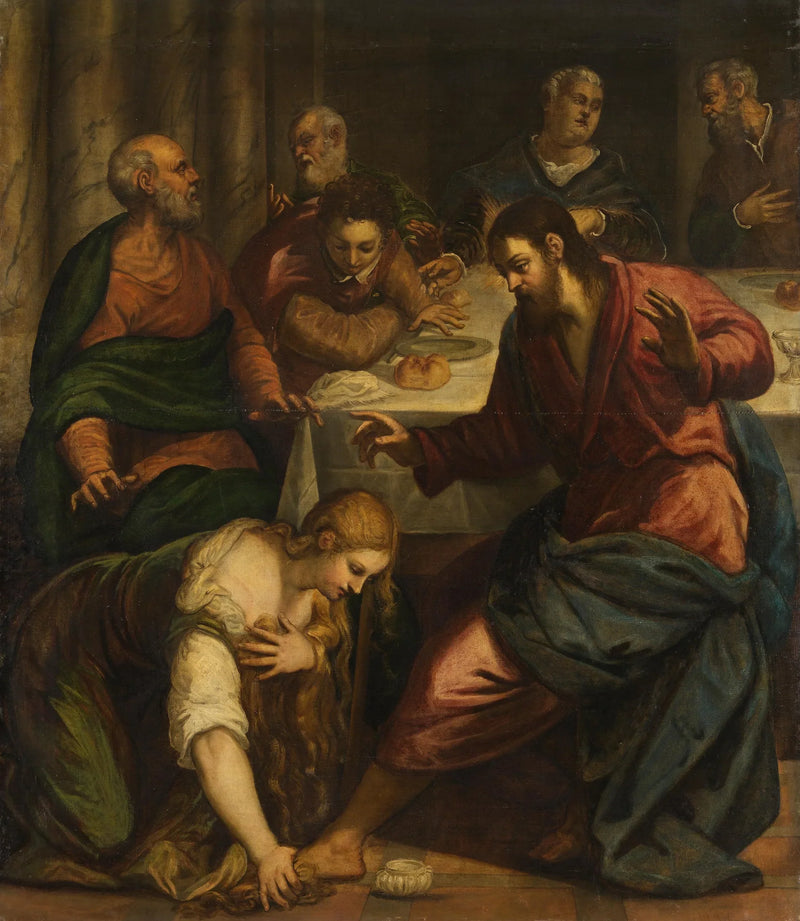 Il Cristo nella casa del fariseo Simone - Jacopo Tintoretto