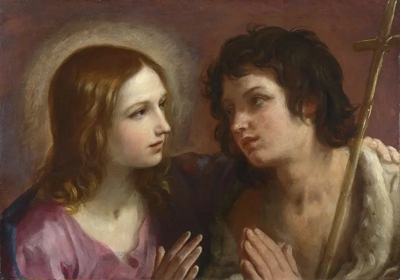 Il Cristo che bacia san Giovanni Battista - Guido Reni