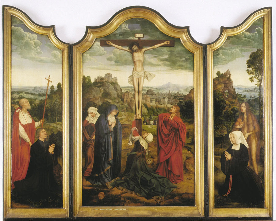 Il Cristo in croce con donatori - Quentin Metsys