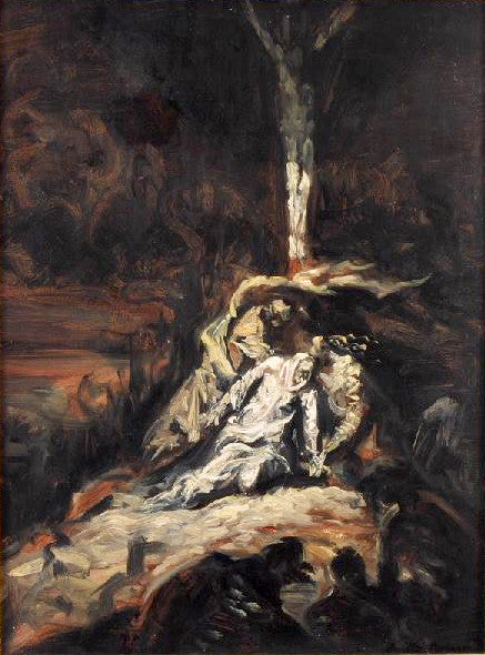 Cristo in croce, o La Vergine ai piedi della croce - Émile Bernard