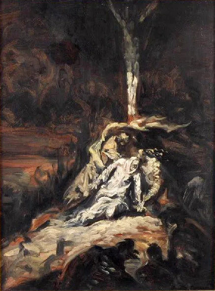Cristo in croce, o La Vergine ai piedi della croce - Émile Bernard
