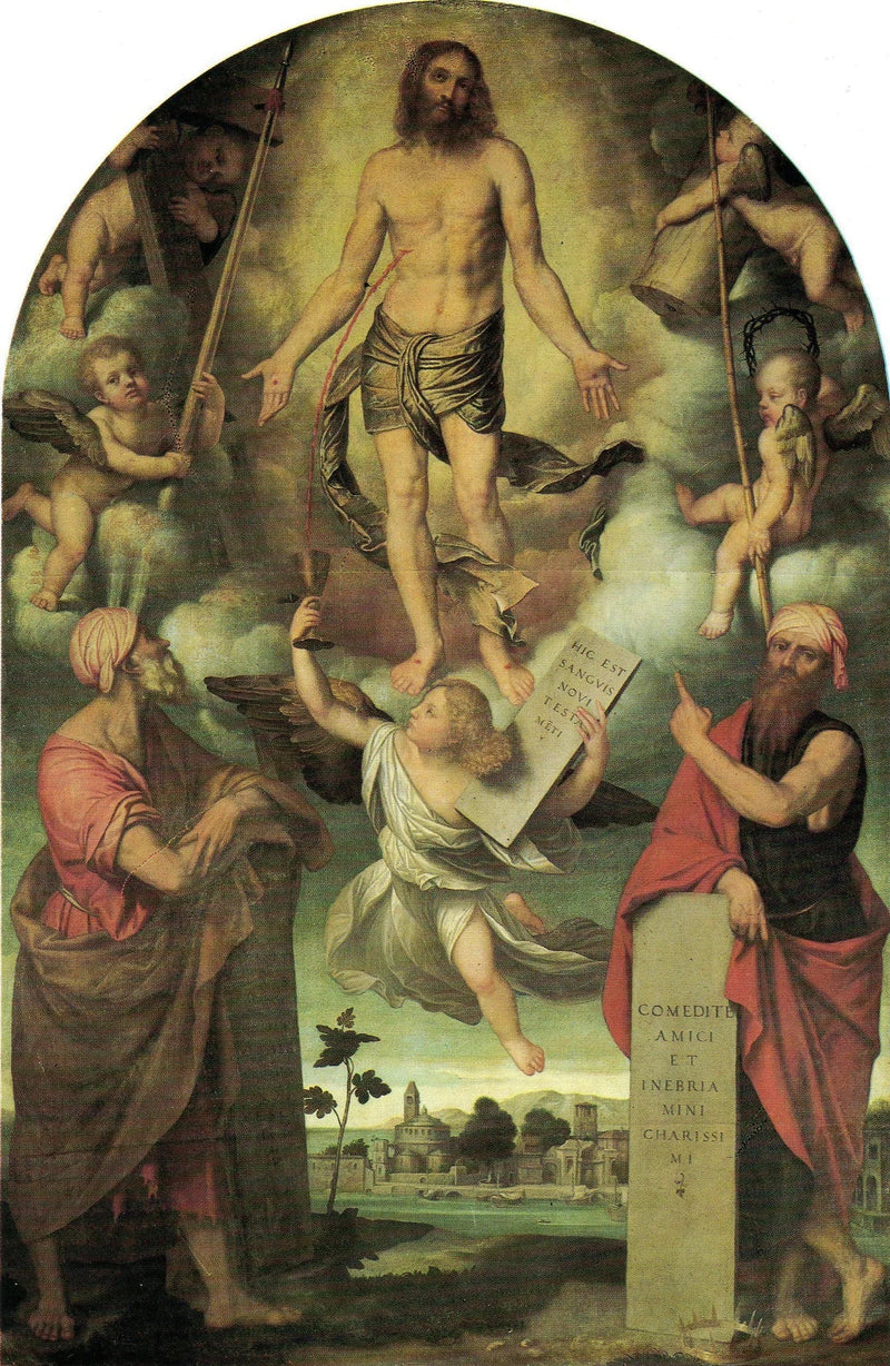 Il Cristo in Passione con Mosè e Salomone - Alessandro Bonvicino