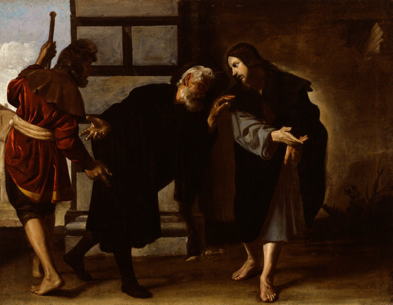 Il Cristo e due discepoli sulla strada di Emmaus - Alonso Cano