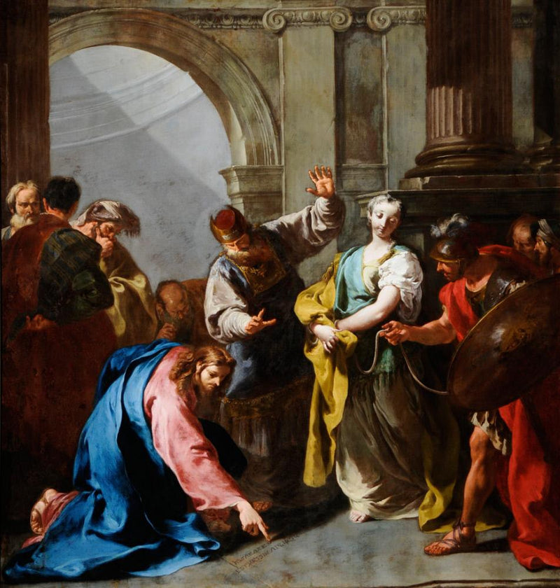 Il Cristo e l'adulterio - Giovanni Battista Pittoni