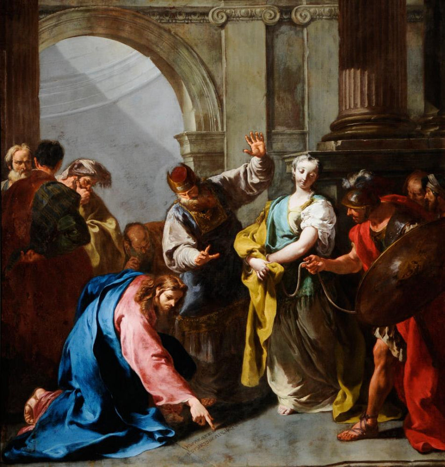 Il Cristo e l'adulterio - Giovanni Battista Pittoni