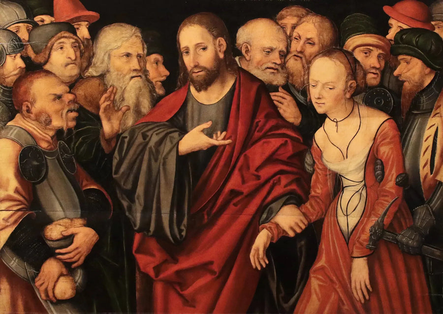 Il Cristo e l'adulterio - Lucas Cranach il Vecchio