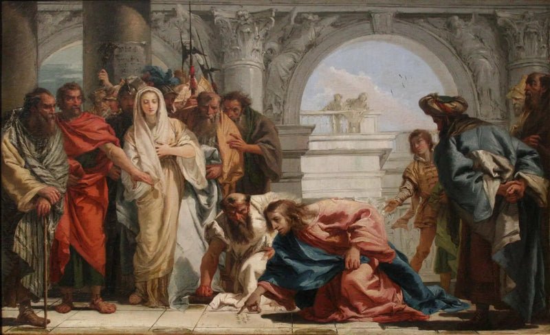 Il Cristo e la donna adultera - Giovanni Battista Tiepolo