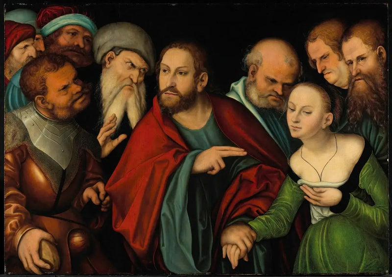 Il Cristo e la donna adultera - Lucas Cranach il Vecchio