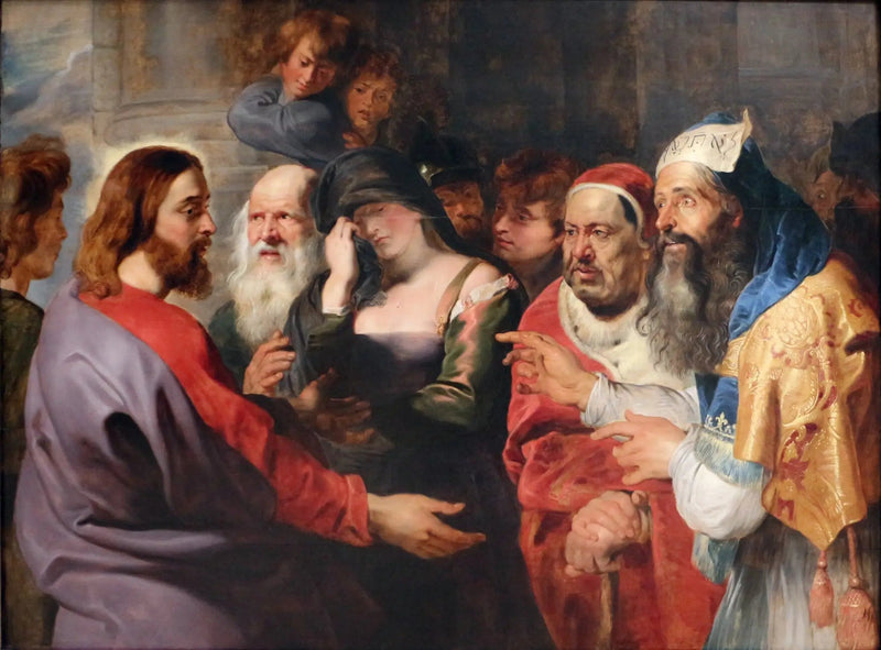 Il Cristo e la donna adultera - Peter Paul Rubens